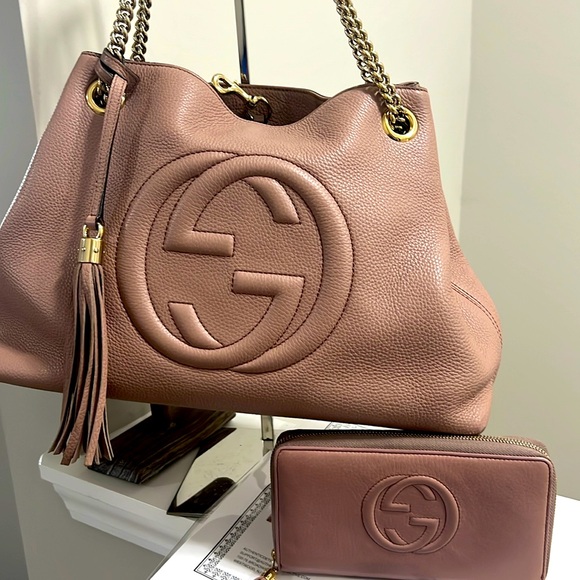 Gucci Soho Chain Strap Bag w/ Wallet - Picture 1 of 14